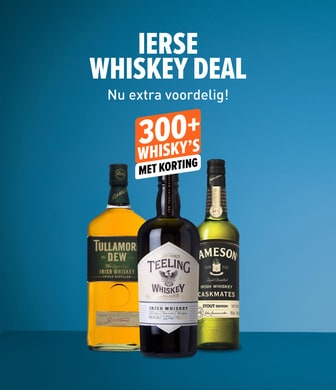 Ierse whisky deal. Nu extra voordelig! tot 25% korting